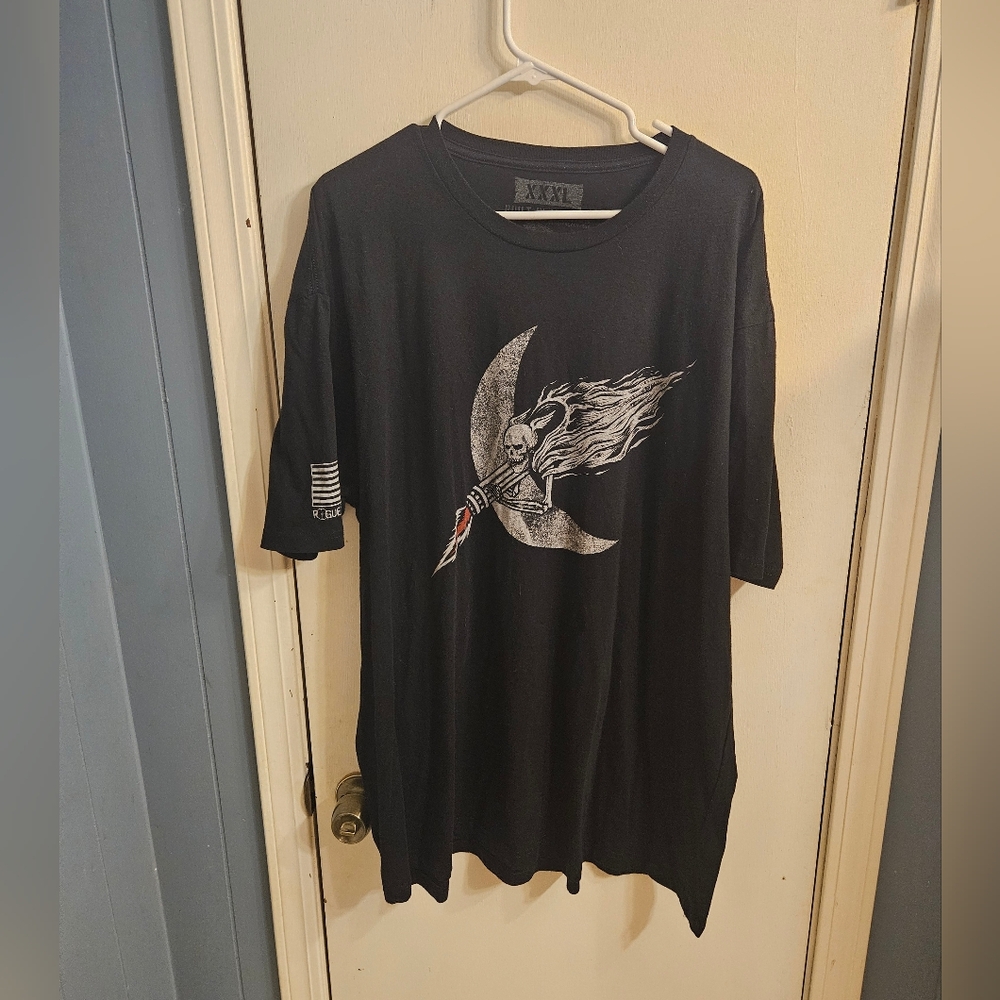 Black Graphic Men's T-Shirt 3XL